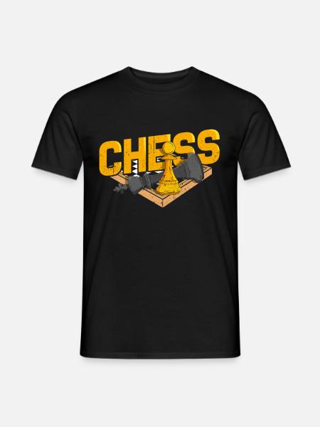 échecs - T-shirt homme - noir