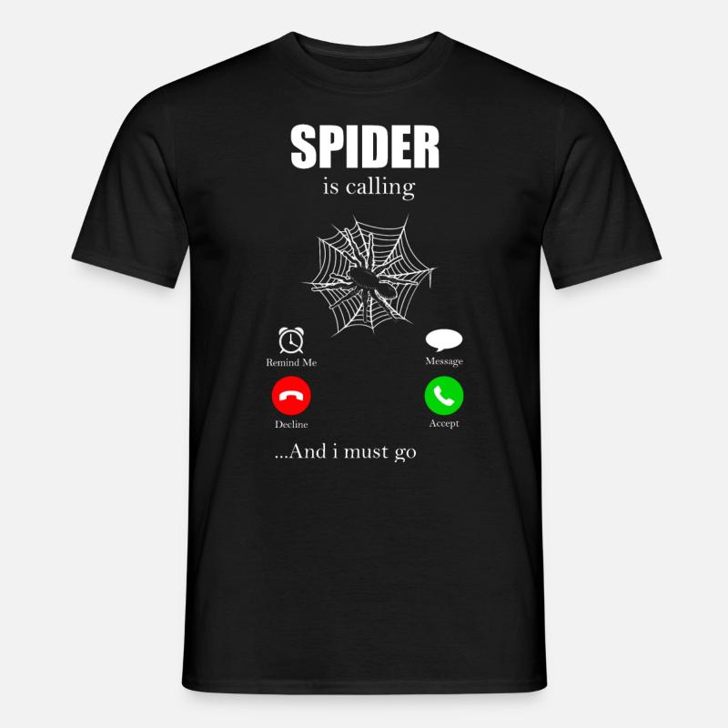 Spinne - Männer T-Shirt - Schwarz