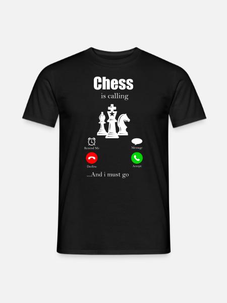 Schach Taktik Schachmatt Denksport Chess Läufer - Männer T-Shirt - Schwarz