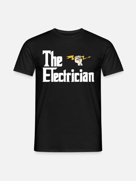 Elektriker - Männer T-Shirt - Schwarz