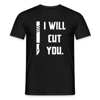 surgeon - Men's T-Shirt - black - Front - AI Model Male 178 light (178cm)