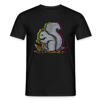 Eichhörnchen - Männer T-Shirt - Schwarz - Vorne - AI Model Male 178 light (178cm)