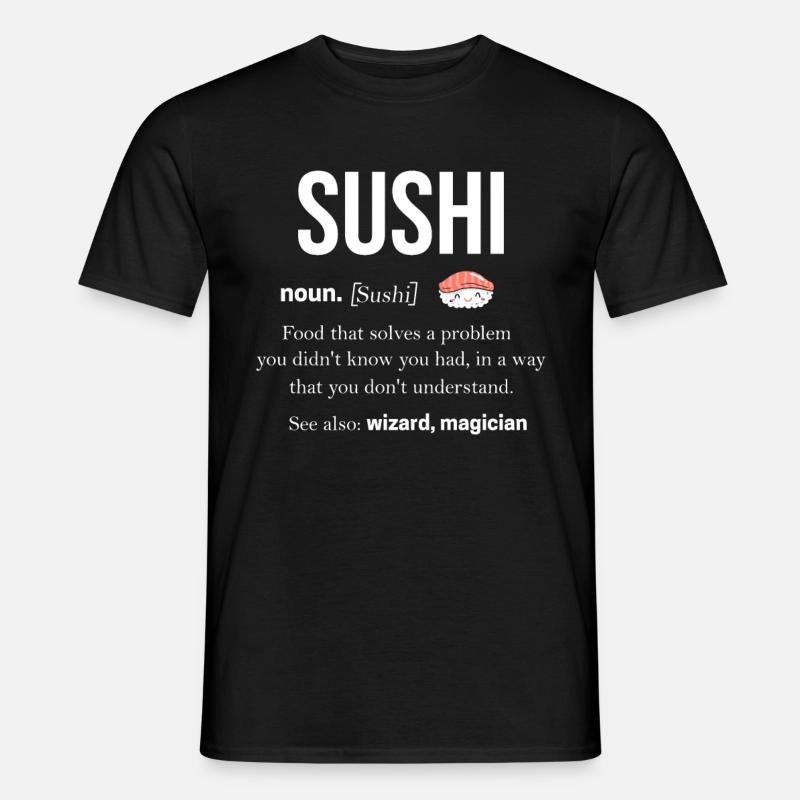 Sushi - Männer T-Shirt - Schwarz
