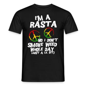 Rastafari cadeau Judah Marley Rasta Reggae Jah - T-shirt homme - noir - Devant - AI Model Male 178 light (178cm)