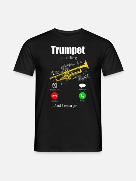 trumpet - Men's T-Shirt - black