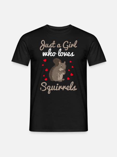 squirrel - Men's T-Shirt - black