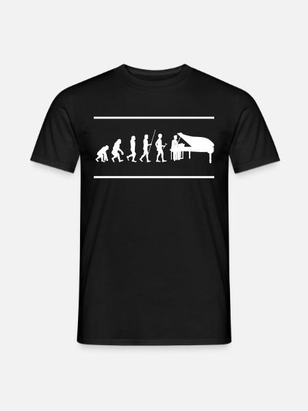 piano - Men's T-Shirt - black