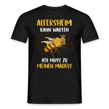Imker - Männer T-Shirt - Schwarz - Vorne - AI Model Male 178 light (178cm)