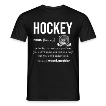 Hockey - T-shirt homme - noir - Devant - AI Model Male 178 light (178cm)