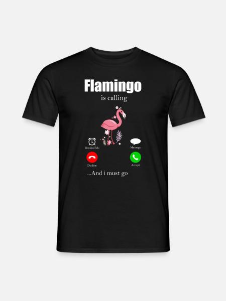 Flamingo - T-shirt homme - noir