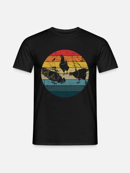 chicken - Men's T-Shirt - black