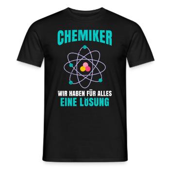 Chemie - Männer T-Shirt - Schwarz - Vorne - AI Model Male 178 light (178cm)