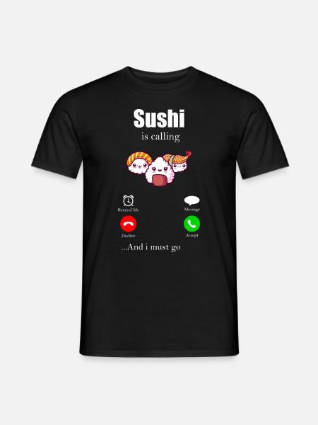 sushi - Men's T-Shirt - black