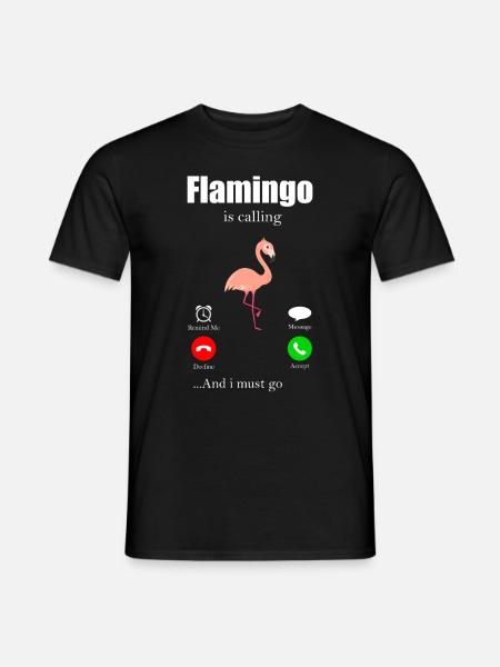 Flamingo - T-shirt homme - noir