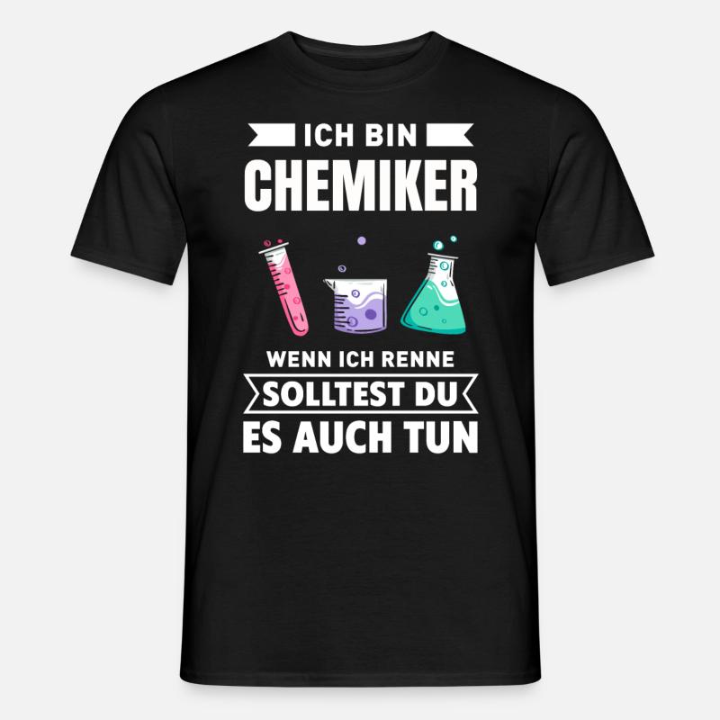 Chemie - Männer T-Shirt - Schwarz