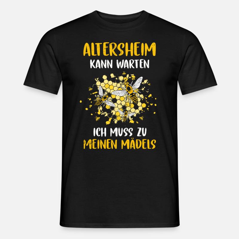 Imker Tshirt Hummel Bienchen Zeidler Beekeeper - Männer T-Shirt - Schwarz