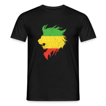 Rastafari Judah Marley Rasta Reggae Cadeau Jah - T-shirt homme - noir - Devant - AI Model Male 178 light (178cm)