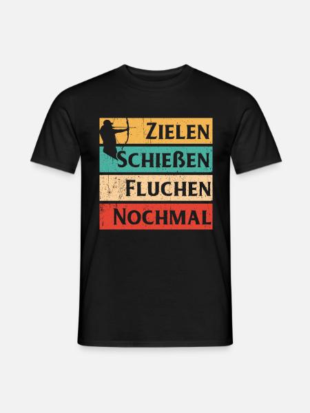 Bogenschießen - Männer T-Shirt - Schwarz