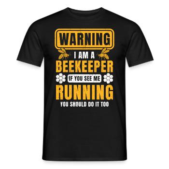 Amas d’abeilles bourdons abeille abeille miel insecte - T-shirt homme - noir - Devant - AI Model Male 178 light (178cm)