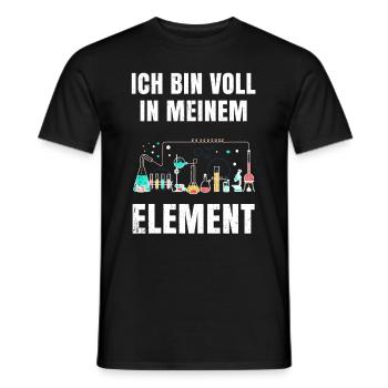 chemistry - Men's T-Shirt - black - Front - AI Model Male 178 light (178cm)