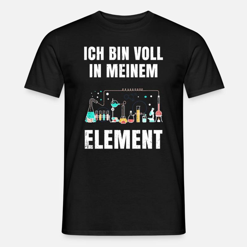 Chemie - Männer T-Shirt - Schwarz