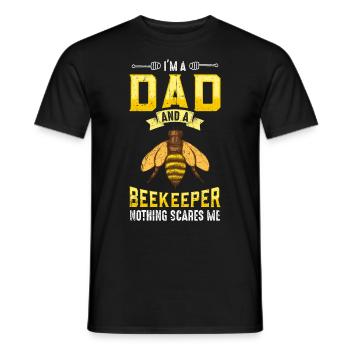 Apiculteur Tshirt Abeille Zeidler Beekeeper Hummel - T-shirt homme - noir - Devant - AI Model Male 178 light (178cm)