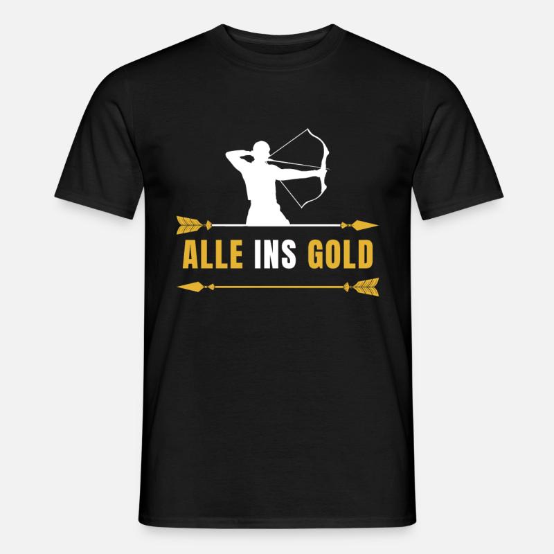 Bogenschießen - Männer T-Shirt - Schwarz