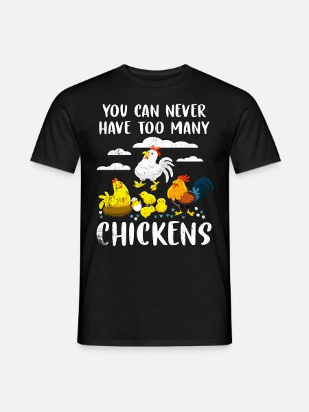chicken - Men's T-Shirt - black