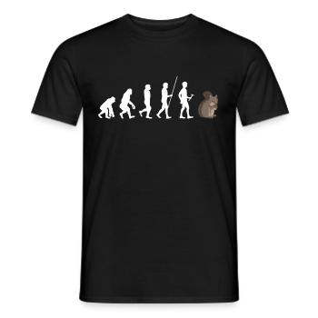 Écureuils - T-shirt homme - noir - Devant - AI Model Male 178 light (178cm)