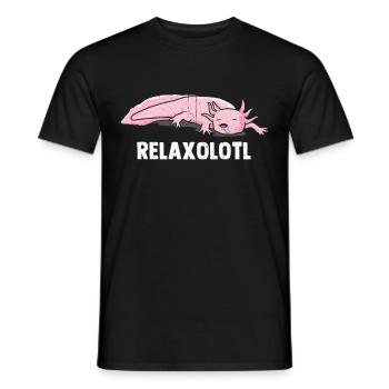 Axolotl - T-shirt homme - noir - Devant - AI Model Male 178 light (178cm)