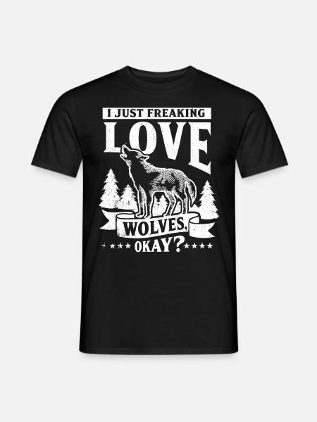 Wolf - Men's T-Shirt - black