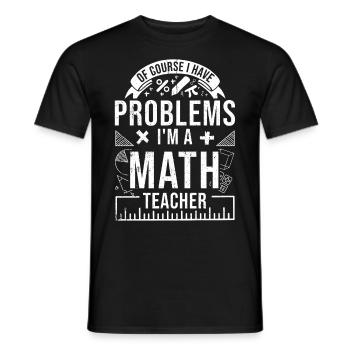 Mathématiques - T-shirt homme - noir - Devant - AI Model Male 178 light (178cm)