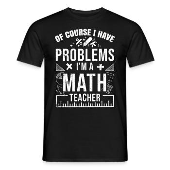 Mathématiques - T-shirt homme - noir - Devant - AI Model Male 178 light (178cm)