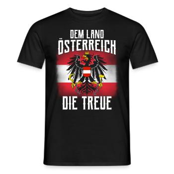 Österreich Flagge Wien Tirol Steiermark Austria - Männer T-Shirt - Schwarz - Vorne - AI Model Male 178 light (178cm)