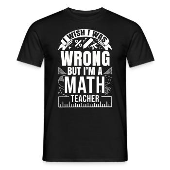 Mathematik Nerd Algebra Geometrie Formel Mathe - Männer T-Shirt - Schwarz - Vorne - AI Model Male 178 light (178cm)