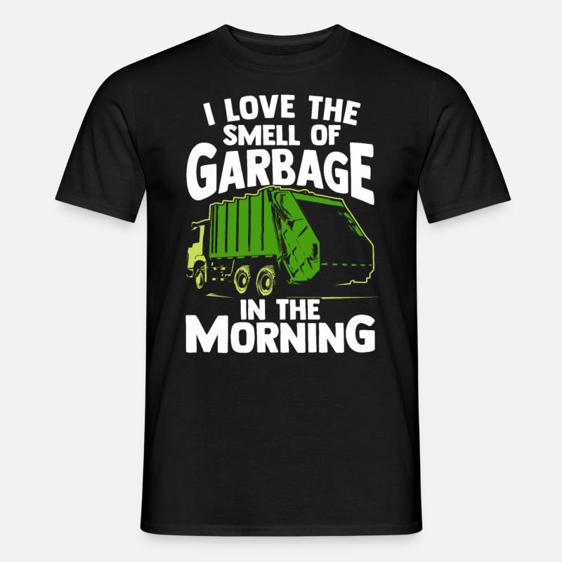 Müllmann - Männer T-Shirt - Schwarz