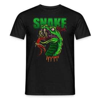 Snake - Men's T-Shirt - black - Front - AI Model Male 178 light (178cm)