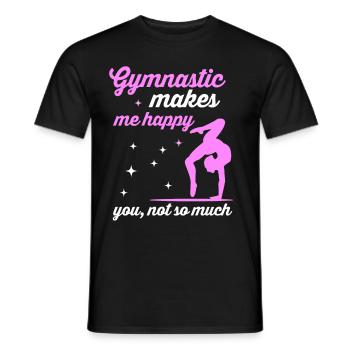 Gymnastique - T-shirt homme - noir - Devant - AI Model Male 178 light (178cm)