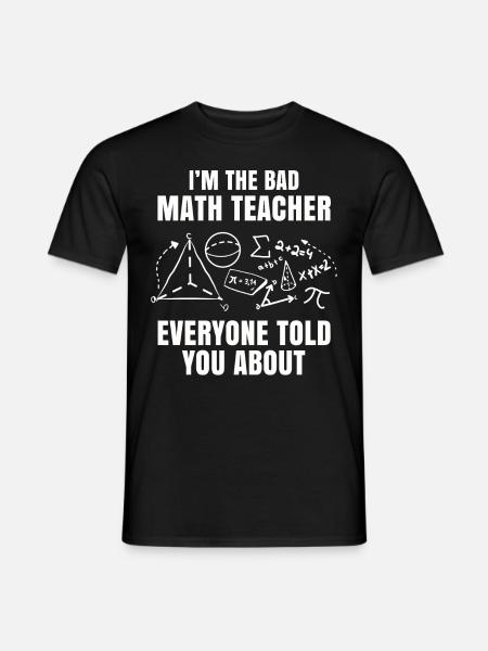 Mathe - Männer T-Shirt - Schwarz