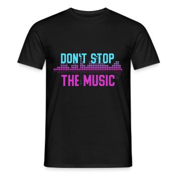DJ Geschenk Musik Discjockey Disco Techno Rave - Männer T-Shirt - Schwarz - Vorne - AI Model Male 178 light (178cm)