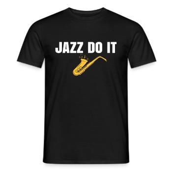 Jazz Tshirt - T-shirt homme - noir - Devant - AI Model Male 178 light (178cm)