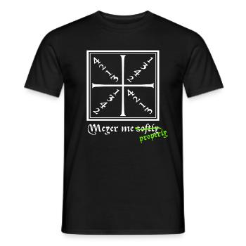 HEMA - Meyer me softly - simple, pour les ténèbres - T-shirt homme - noir - Devant - AI Model Male 178 light (178cm)