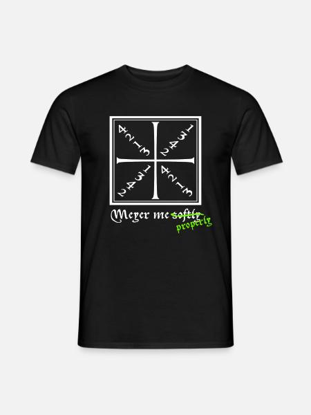 HEMA - Meyer me softly - simpel, für Dunkles - Männer T-Shirt - Schwarz