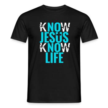 Gesù Cristo - T-shirt uomo - nero - Fronte - AI Model Male 178 light (178cm)
