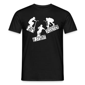 Scooter stunt stunts kick scooter e-scooter cadeau - T-shirt homme - noir - Devant - AI Model Male 178 light (178cm)