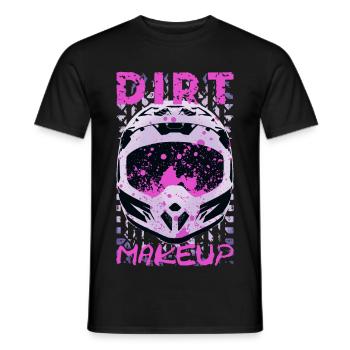 Motocross-Helm - Dirt Bike - Männer T-Shirt - Schwarz - Vorne - AI Model Male 178 light (178cm)