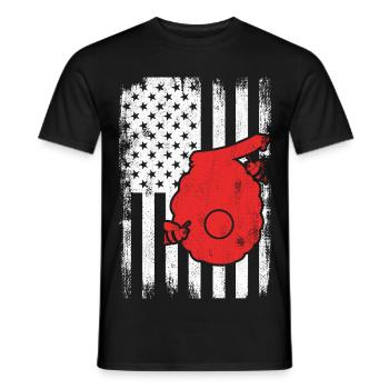 4. Juli USA Imkerei - Männer T-Shirt - Schwarz - Vorne - AI Model Male 178 light (178cm)