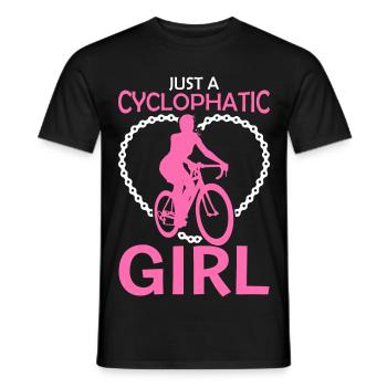 Nur eine Radfahrerin - Männer T-Shirt - Schwarz - Vorne - AI Model Male 178 light (178cm)