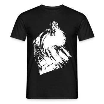 Mural Mountains - Men's T-Shirt - black - Front - AI Model Male 178 light (178cm)