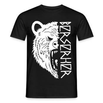 Guerrier ours blanc - T-shirt homme - noir - Devant - AI Model Male 178 light (178cm)